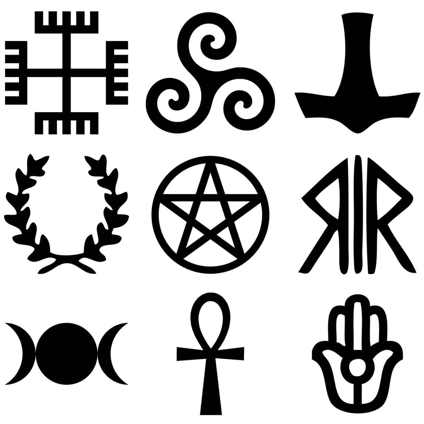 neo pagan symbols small